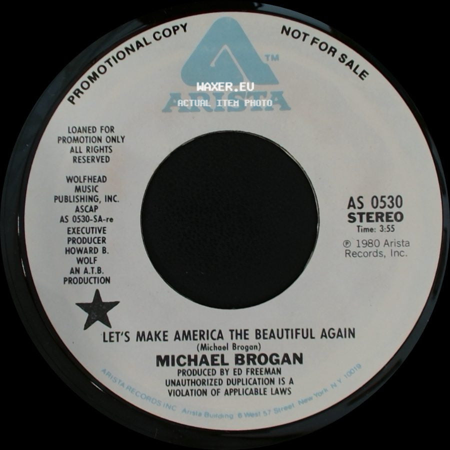 Michael Brogan - Let's Make America The Beautiful Again / Let's Make America The Beautiful Again side A