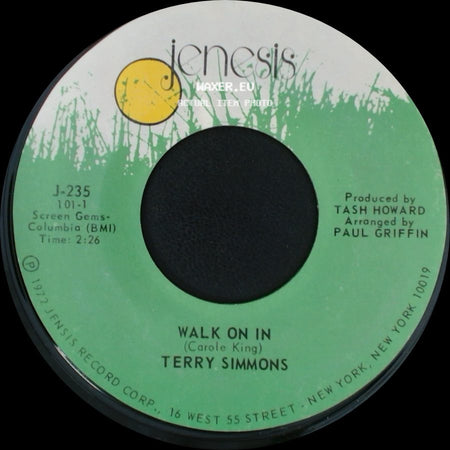 Terry Simmons - Walk On In / Noddin side A