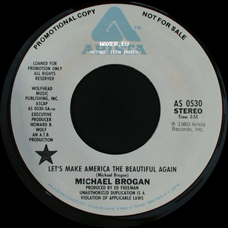 Michael Brogan - Let's Make America The Beautiful Again / Let's Make America The Beautiful Again side A