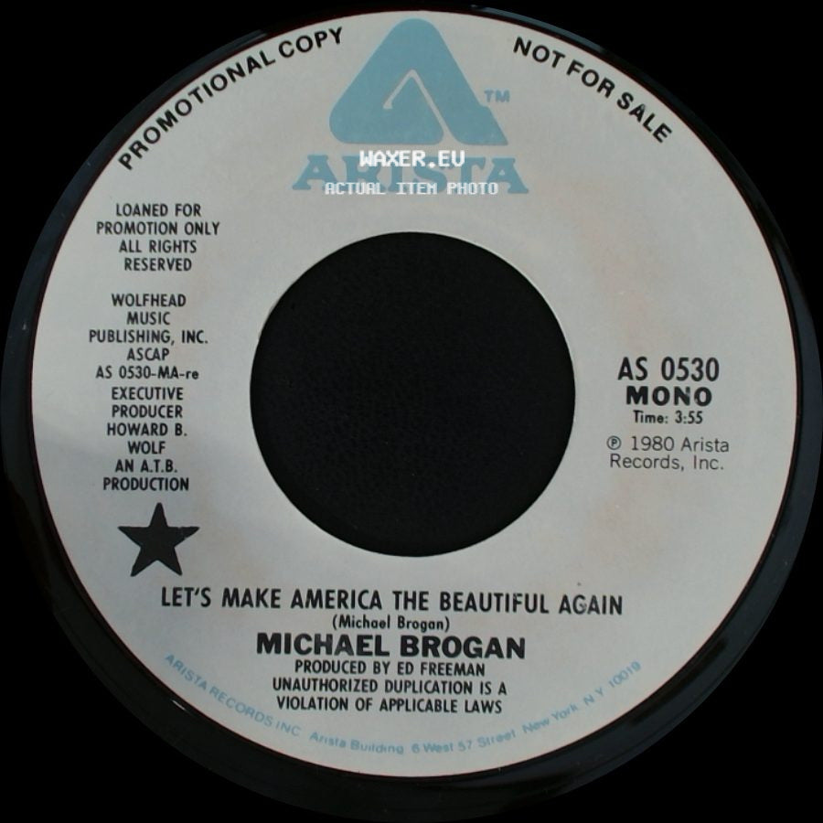 Michael Brogan - Let's Make America The Beautiful Again / Let's Make America The Beautiful Again side B