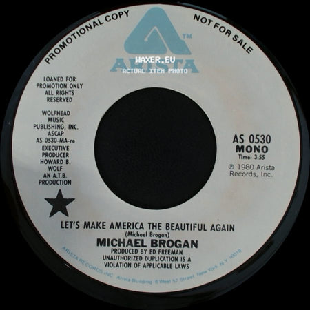 Michael Brogan - Let's Make America The Beautiful Again / Let's Make America The Beautiful Again side B