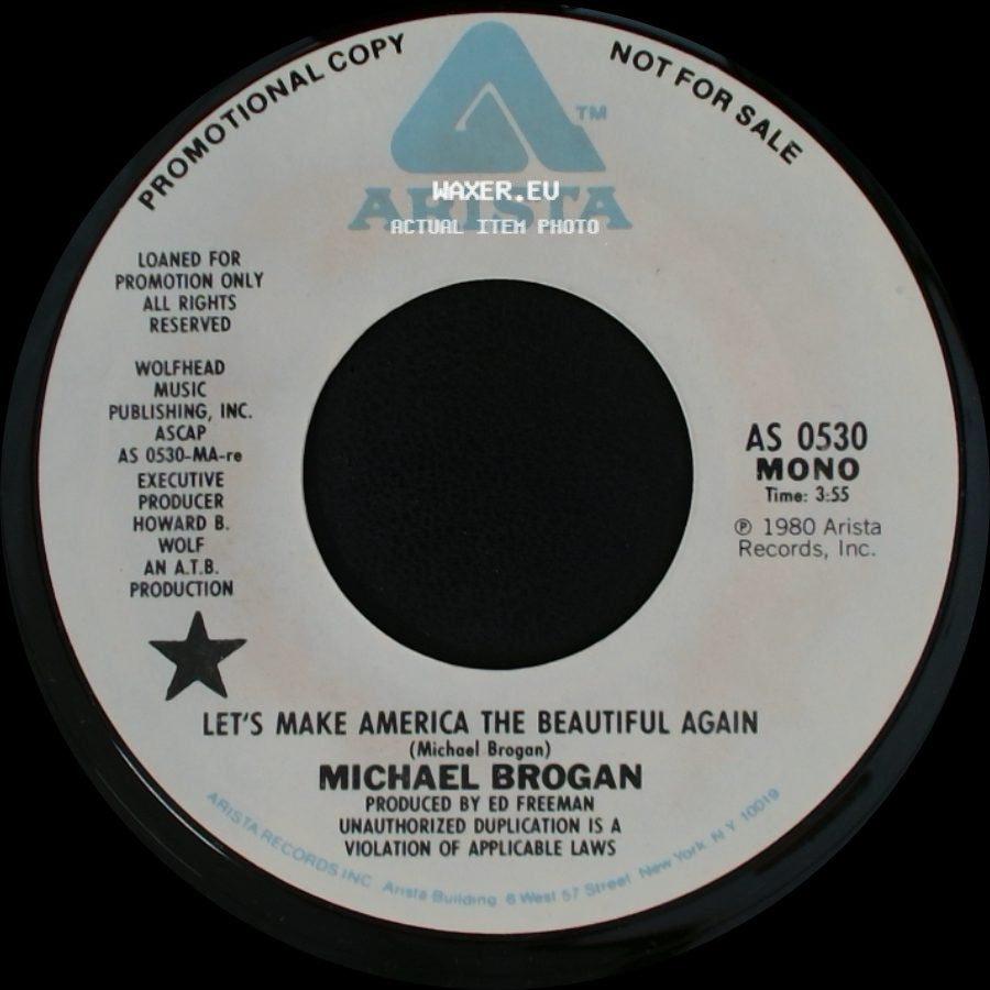 Michael Brogan - Let's Make America The Beautiful Again / Let's Make America The Beautiful Again side A