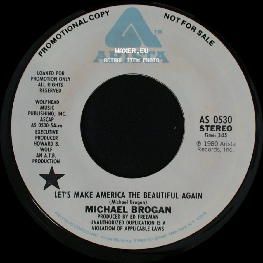 Michael Brogan - Let's Make America The Beautiful Again / Let's Make America The Beautiful Again side B