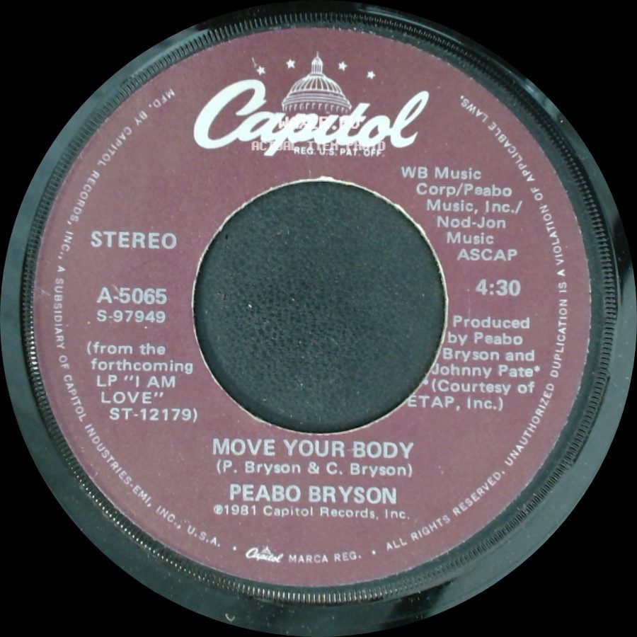 Peabo Bryson - Let The Feeling Flow / Move Your Body side B