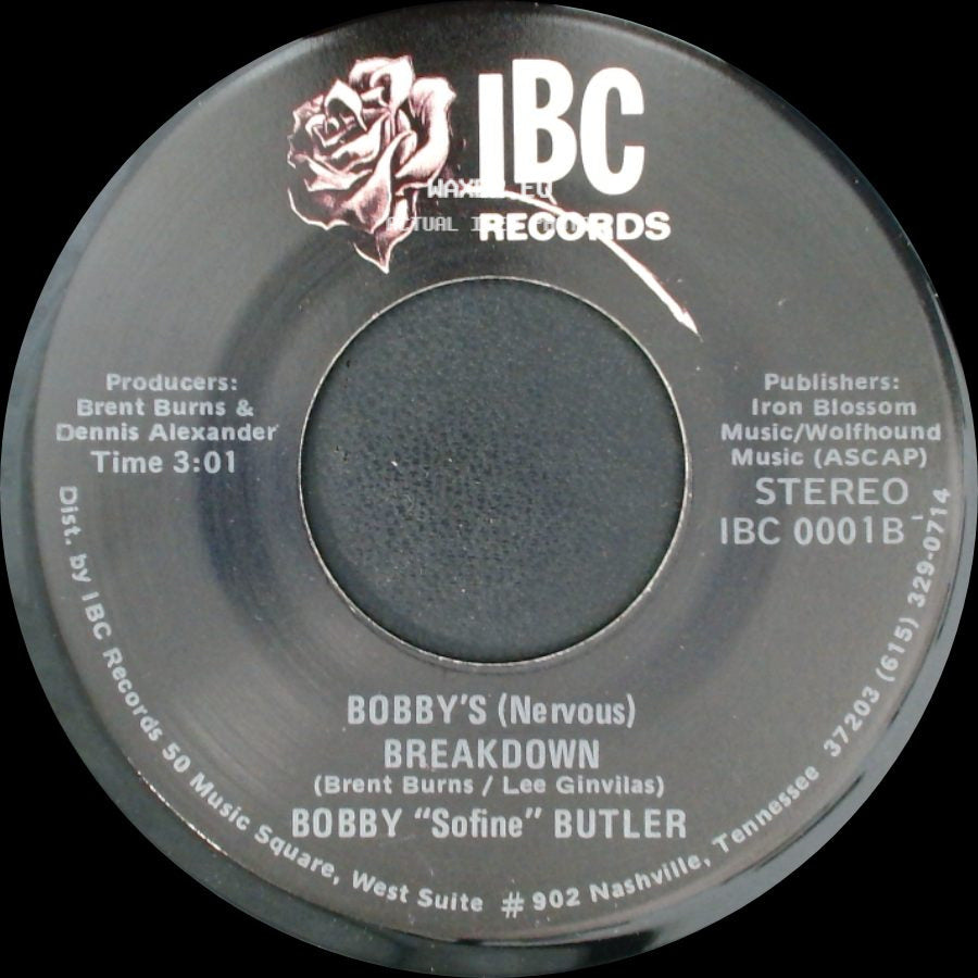 Bobby "Sofine" Butler - Cheaper Crude Or No More Food / Bobby's (Nervous) Breakdown side B