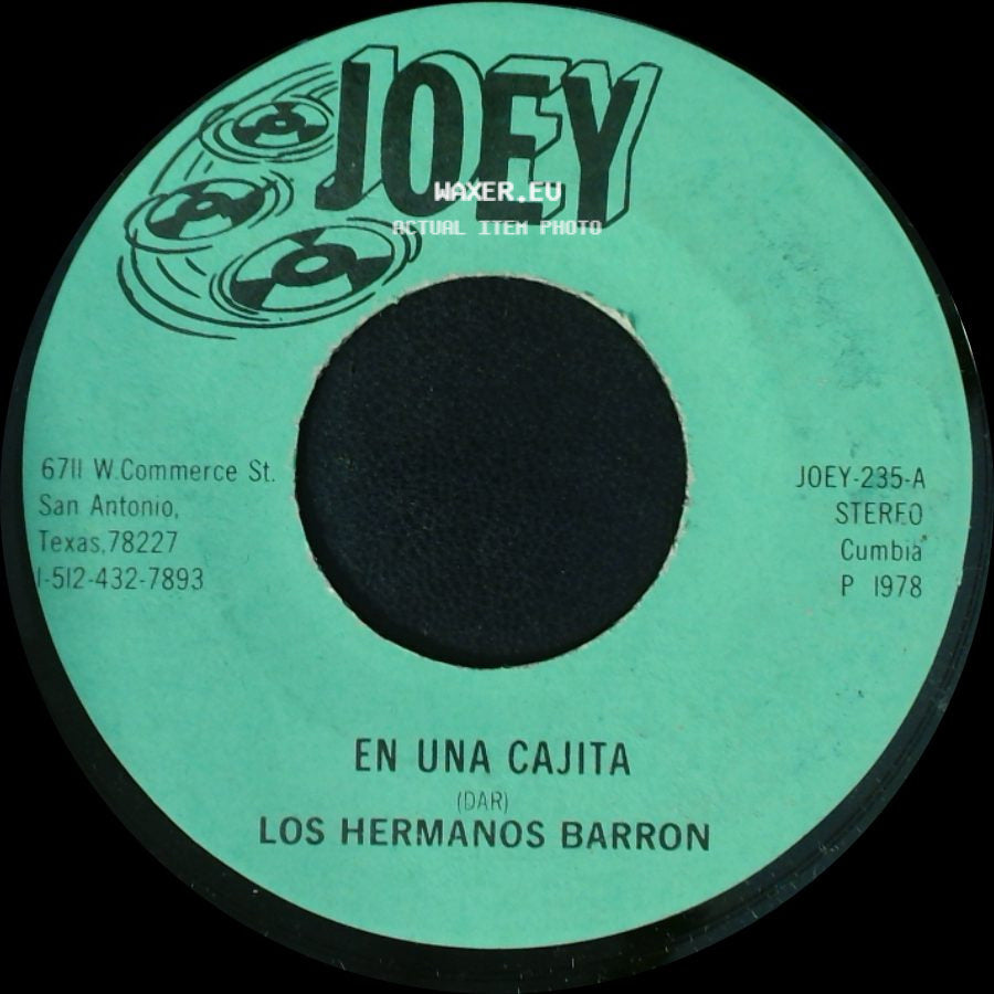 Los Hermanos Barron - En Una Cajita / Cumbia Que Te Vas De Ronda side A