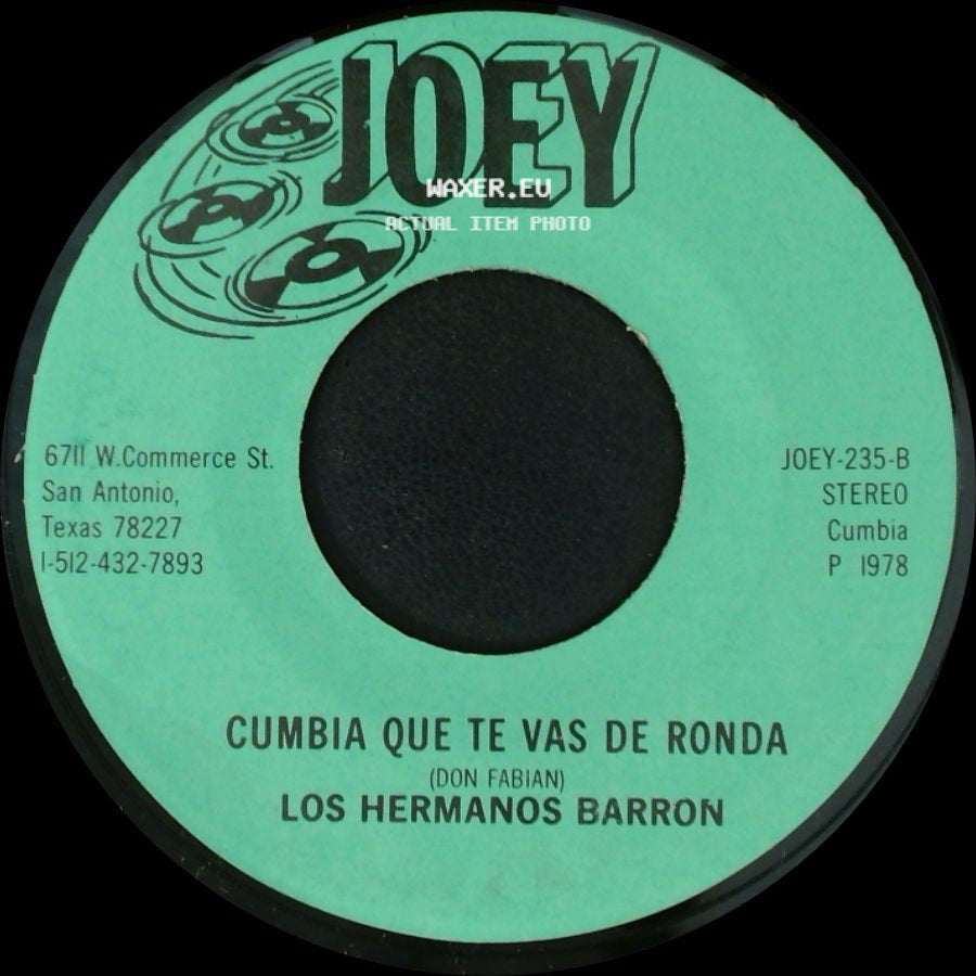 Los Hermanos Barron - En Una Cajita / Cumbia Que Te Vas De Ronda side B