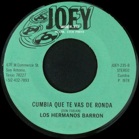 Los Hermanos Barron - En Una Cajita / Cumbia Que Te Vas De Ronda side B