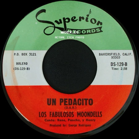 Los Fabulosos Moondells - Cumbia Corina / Un Pedacito side B