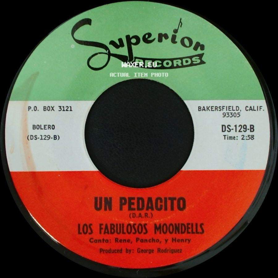 Los Fabulosos Moondells - Cumbia Corina / Un Pedacito side B