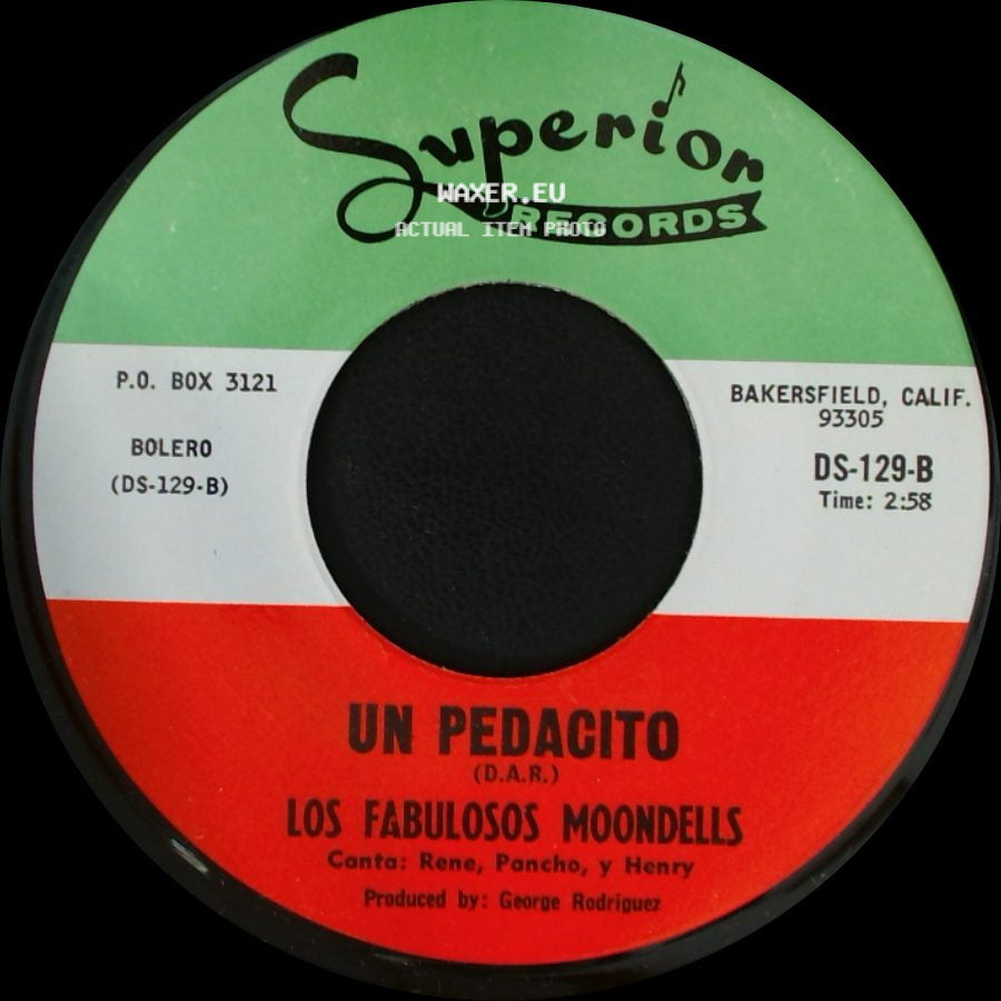 Los Fabulosos Moondells - Cumbia Corina / Un Pedacito side B