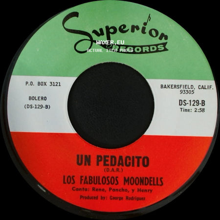 Los Fabulosos Moondells - Cumbia Corina / Un Pedacito side B