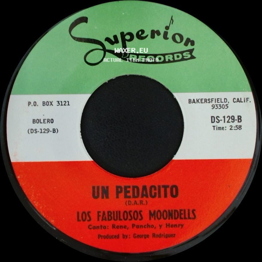 Los Fabulosos Moondells - Cumbia Corina / Un Pedacito side B
