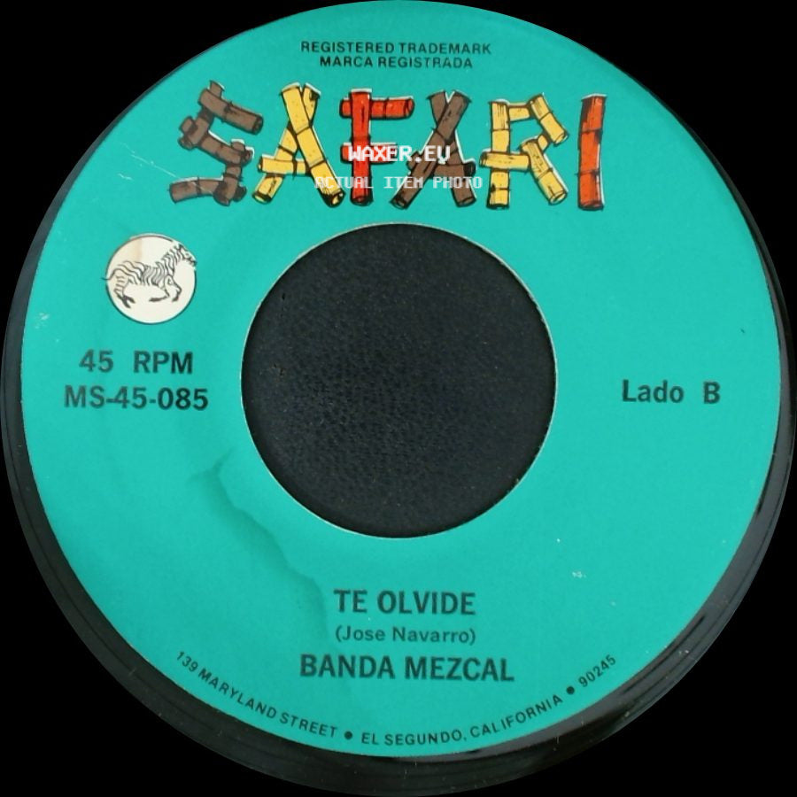 Banda Mezcal - Dejame / Te Olvide side B