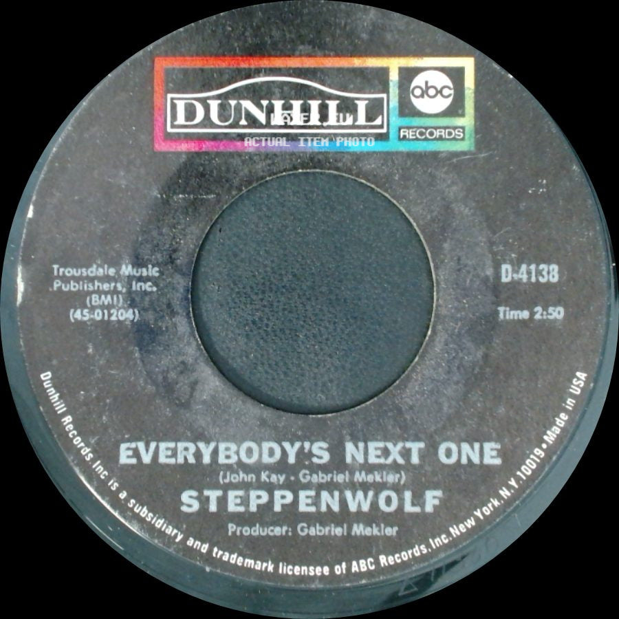 Steppenwolf - Everybody's Next One / Born To Be Wild side A