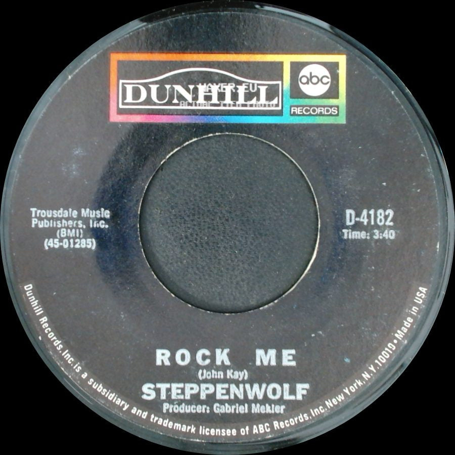 Steppenwolf - Jupiter Child / Rock Me side B