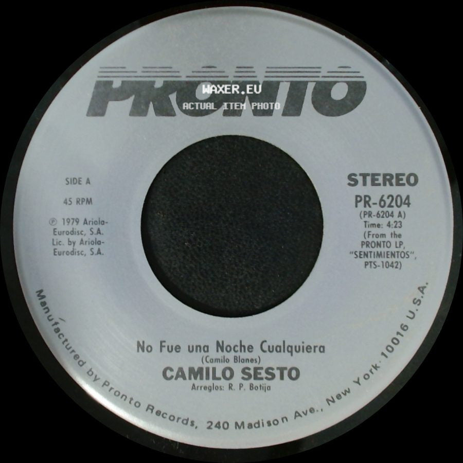 Camilo Sesto - No Fue Una Noche Cualquiera / Do You Know side A