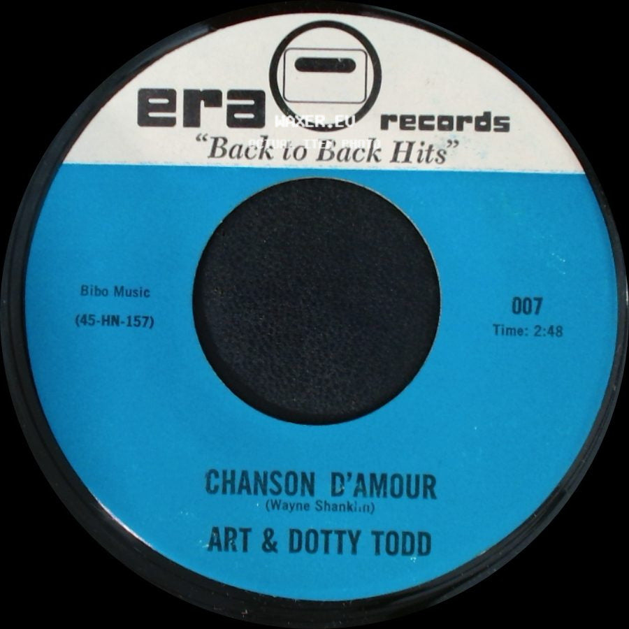 Art & Dotty Todd / Russell Arms - Chanson D'amour / Cinco Robles side A