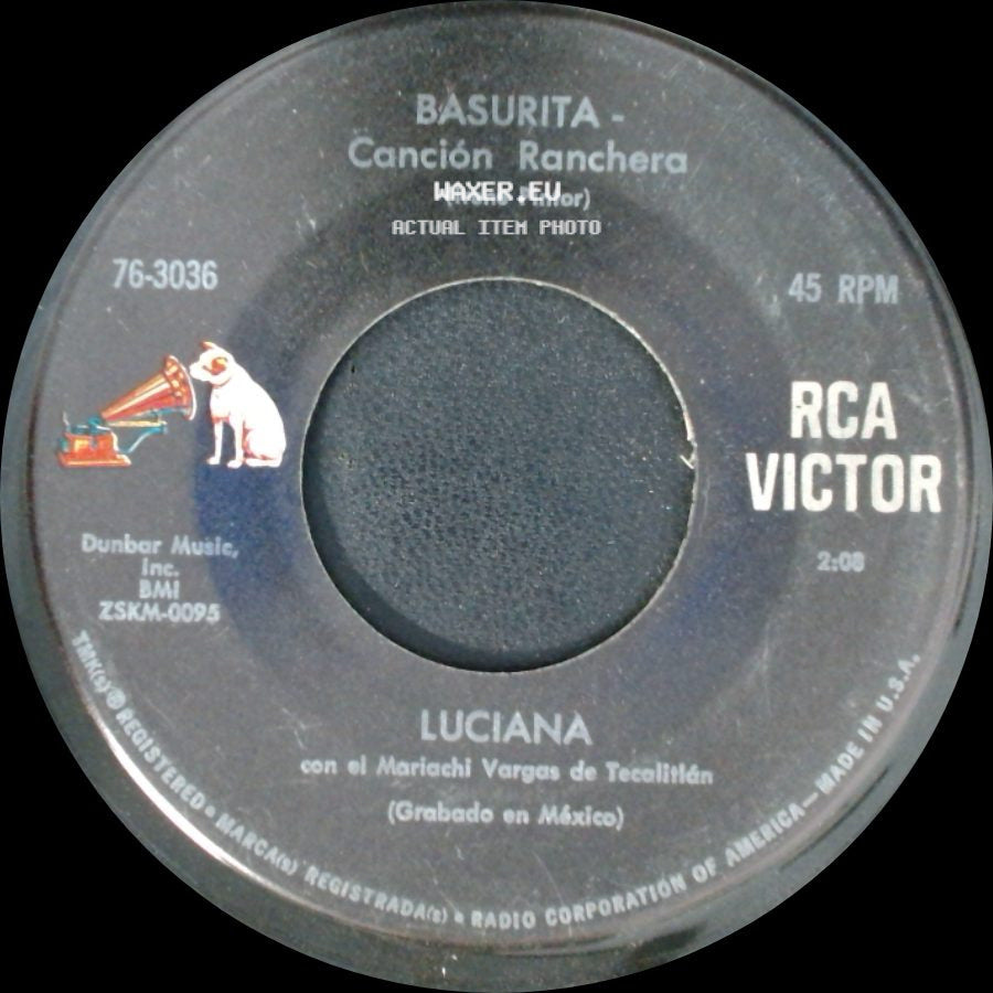 Luciana - Lumbre - Canción Ranchera / Basurita - Canción Ranchera side B