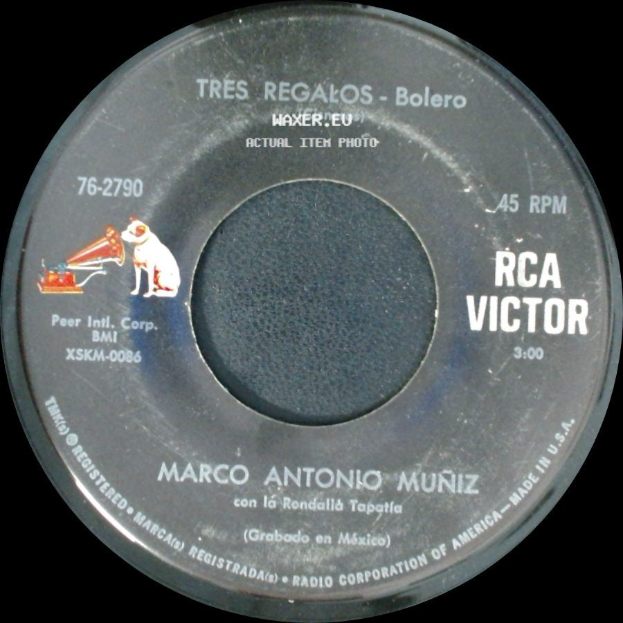 Marco Antonio Muñiz - Solo Espero Que Llegue La Noche - Bolero Balada / Tres Regalos - Bolero side B