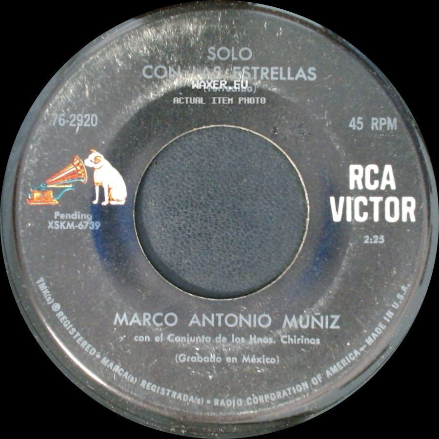 Marco Antonio Muñiz - Solo Con Una Estrellas (Torrealba) / Unknown Title B side A