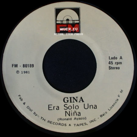 Gina - Era Solo Una Niña / Donde Andaras side A