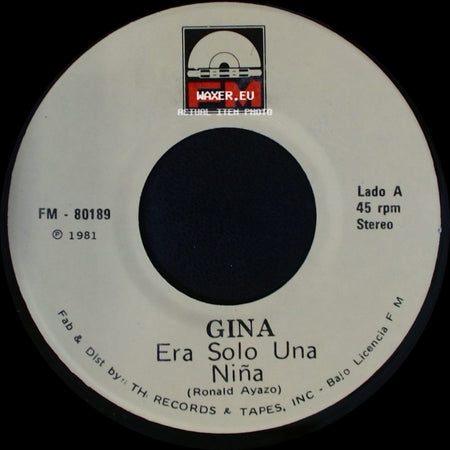 Gina - Era Solo Una Niña / Donde Andaras side A