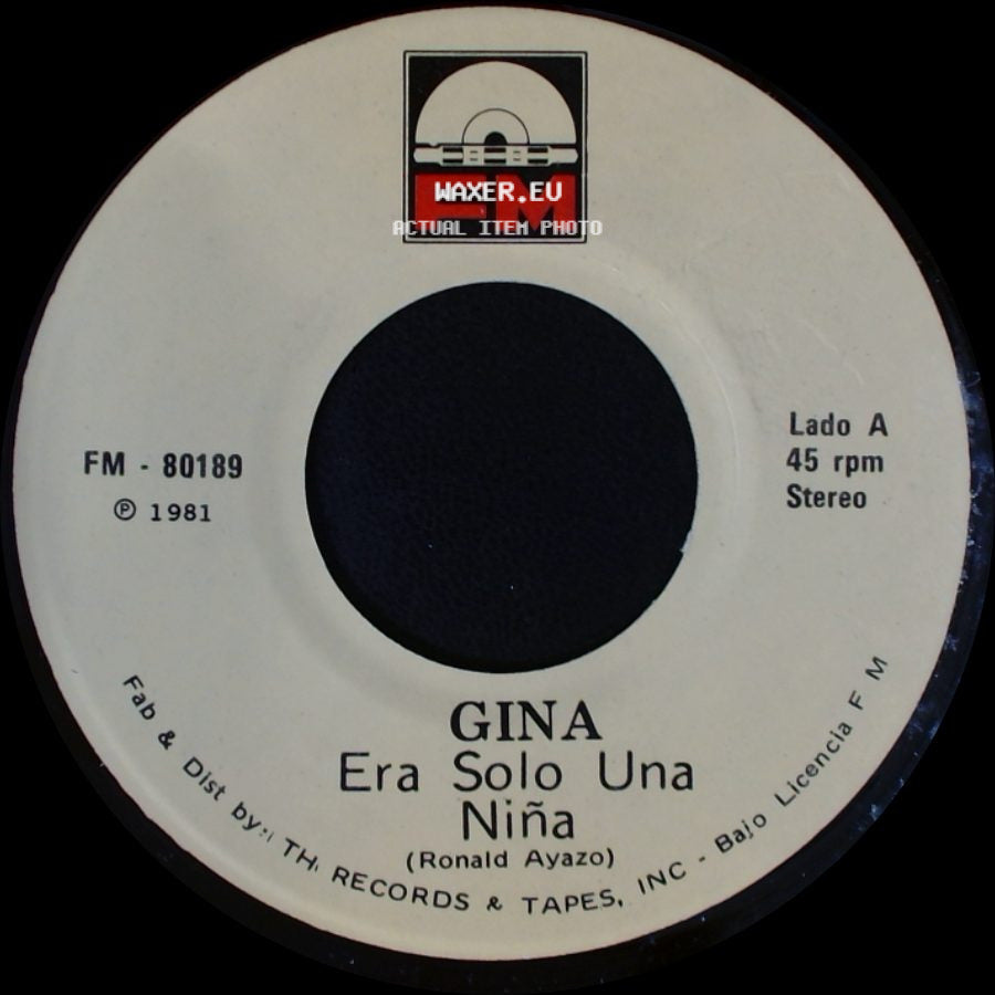 Gina - Era Solo Una Niña / Donde Andaras side A