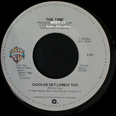 The Time - Gigolos Get Lonely Too / I Don't Wanna Leave You side A