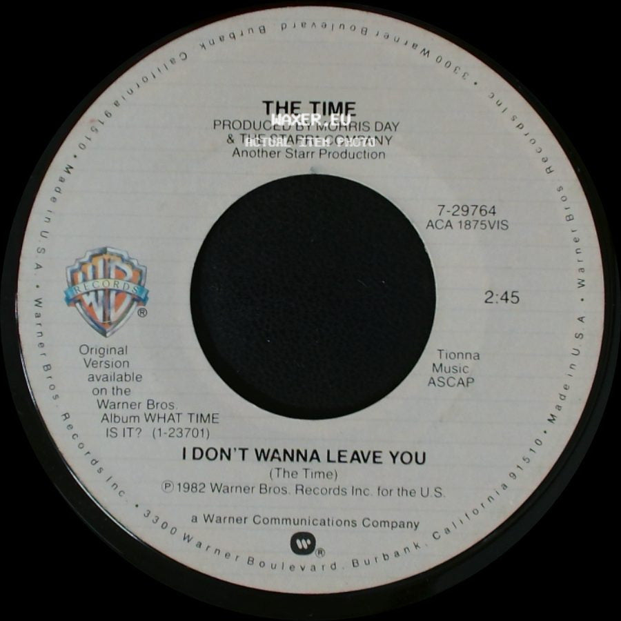 The Time - Gigolos Get Lonely Too / I Don't Wanna Leave You side B