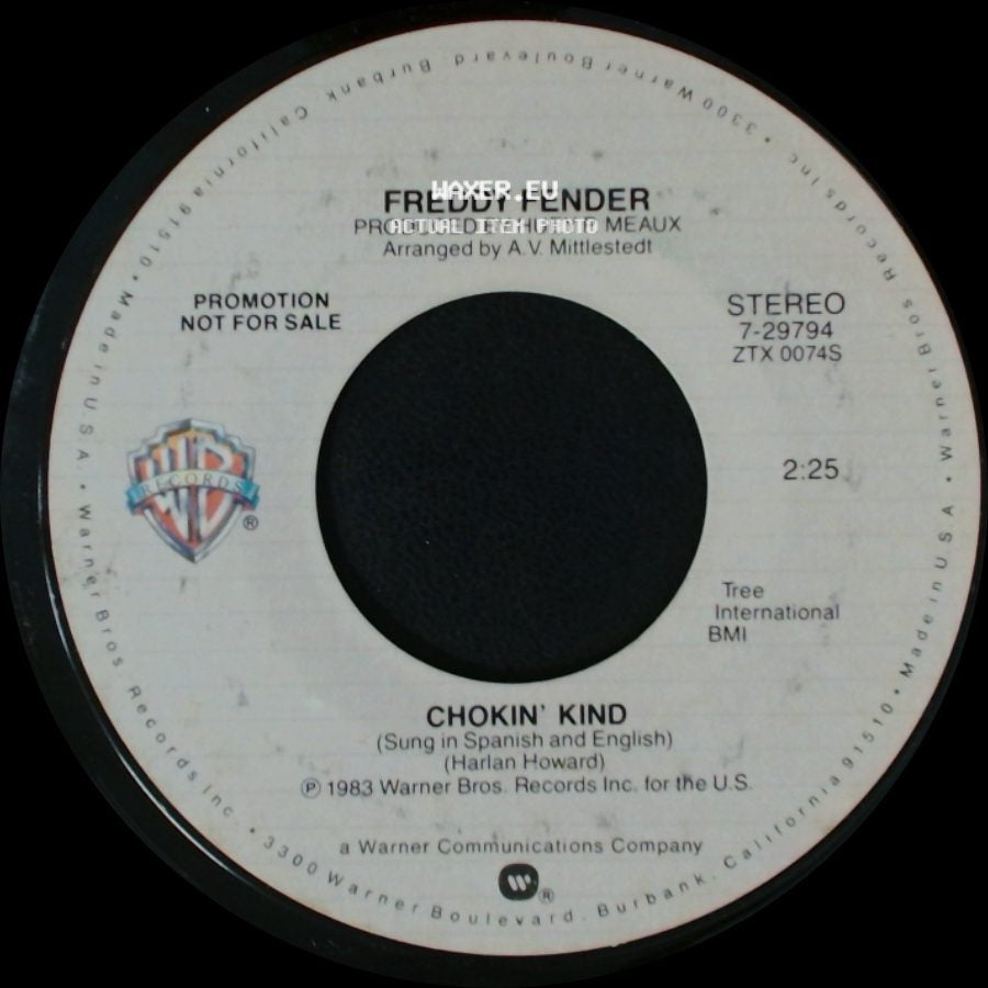 Freddy Fender - Chokin' Kind / Chokin' Kind side B