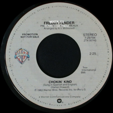 Freddy Fender - Chokin' Kind / Chokin' Kind side B