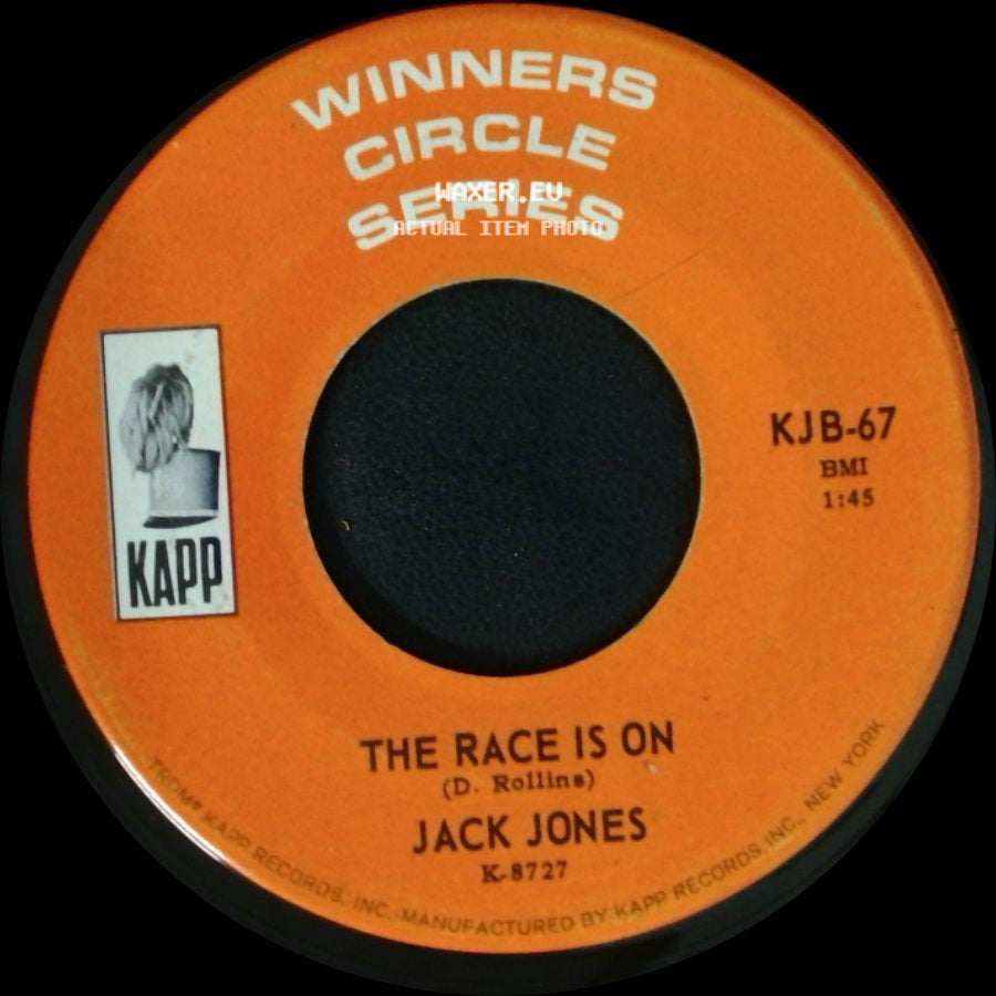 Jack Jones - Love Bug / The Race Is On side B
