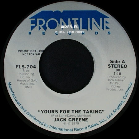 Jack Greene - Yours For The Taking / Sixty Days side A