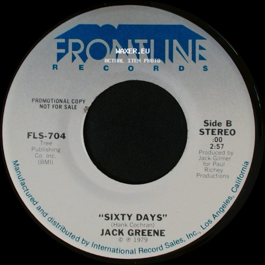 Jack Greene - Yours For The Taking / Sixty Days side B