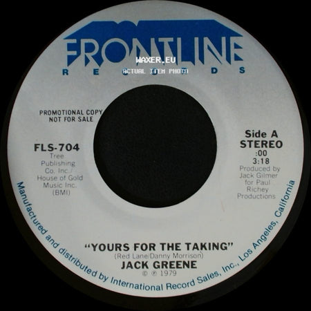 Jack Greene - Yours For The Taking / Sixty Days side A