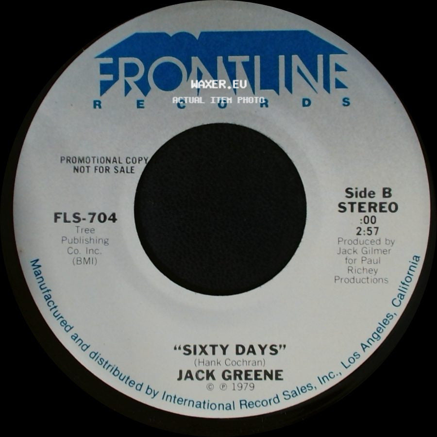 Jack Greene - Yours For The Taking / Sixty Days side B