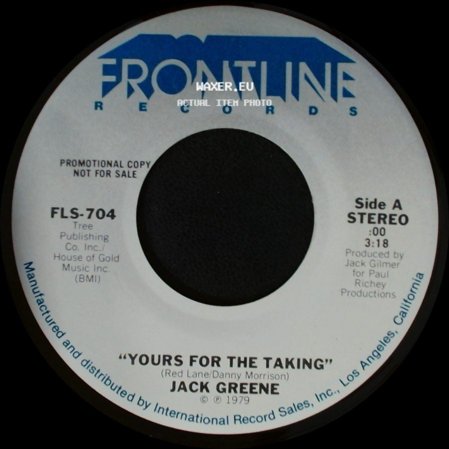 Jack Greene - Yours For The Taking / Sixty Days side A