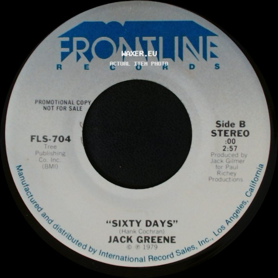Jack Greene - Yours For The Taking / Sixty Days side B