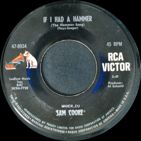 Sam Cooke - If I Had A Hammer (The Hammer Song) / Meet Me At Mary's Place side A