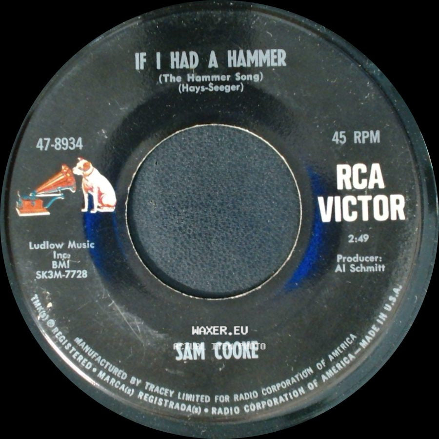 Sam Cooke - If I Had A Hammer (The Hammer Song) / Meet Me At Mary's Place side A