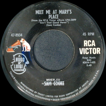 Sam Cooke - If I Had A Hammer (The Hammer Song) / Meet Me At Mary's Place side B