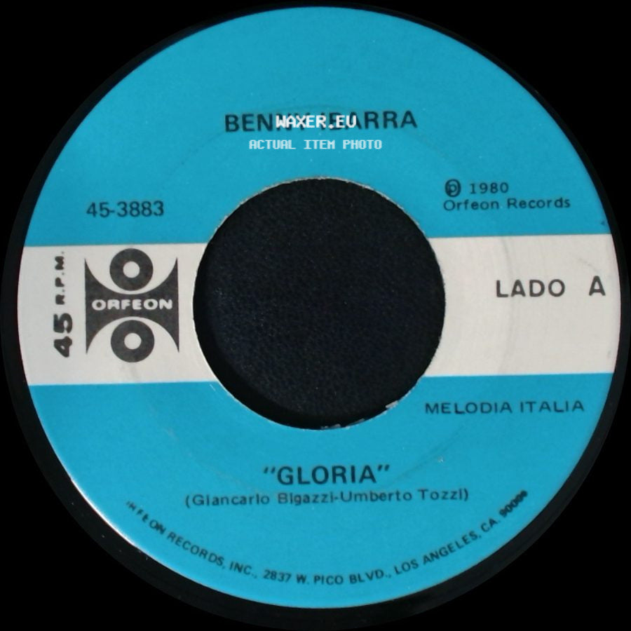 Benny Ibarra - "Gloria" / Mereces Mis Lagrimas side A