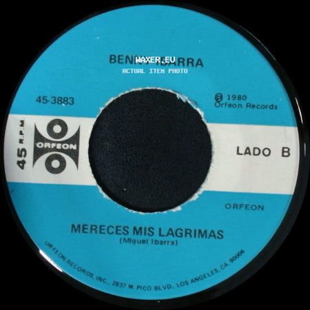 Benny Ibarra - "Gloria" / Mereces Mis Lagrimas side B