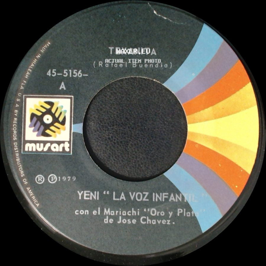 Yeni "La Voz Infantil" Con El Mariachi "Oro Y Plata" De Jose Chavez / Yeni "La Voz Infantil" - Texanita / Triste Y Sola side A