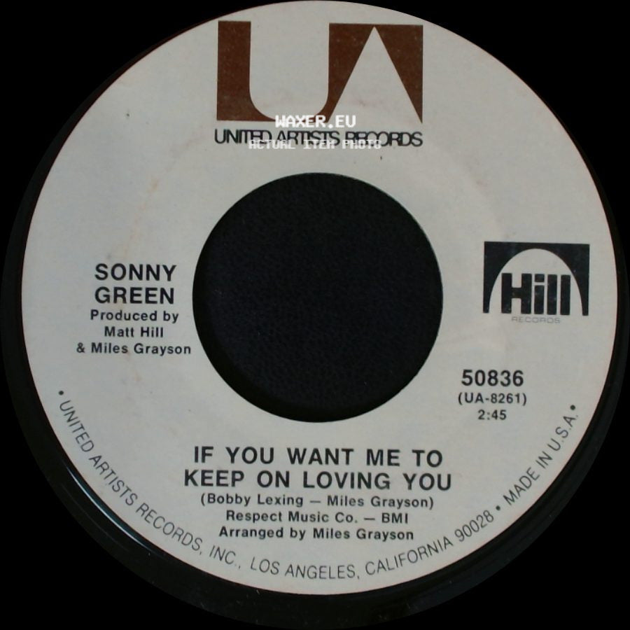 Sonny Green - Come And See Me / If You Want Me To Keep On Loving You side B
