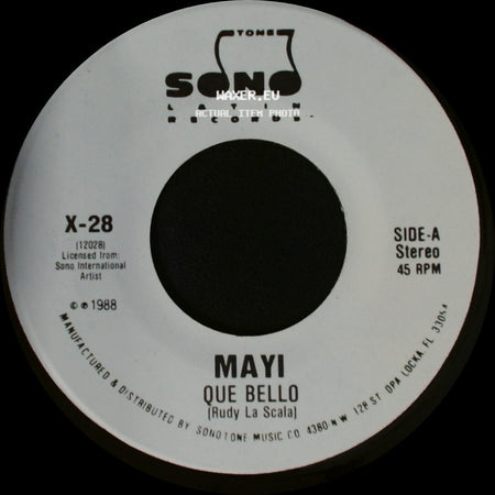 Mayi - Que Bello (Rudy La Scala) / Que Bello side A