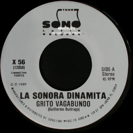 La Sonora Dinamita - Grito Vagabundo / Grito Vagabundo side A