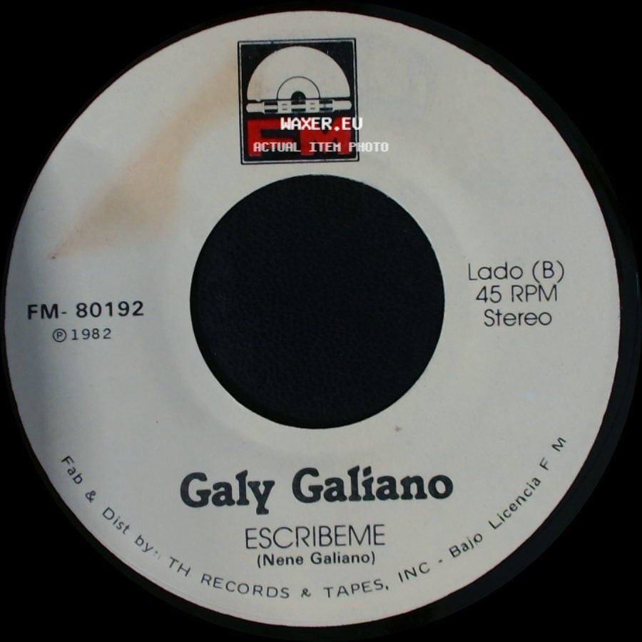 Galy Galiano - Yo Sere Tu Seras / Escribeme side B