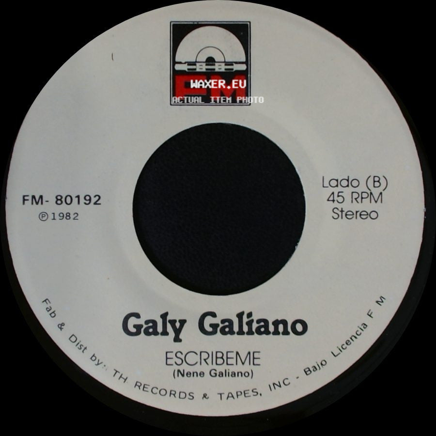Galy Galiano - Yo Sere Tu Seras / Escribeme side B
